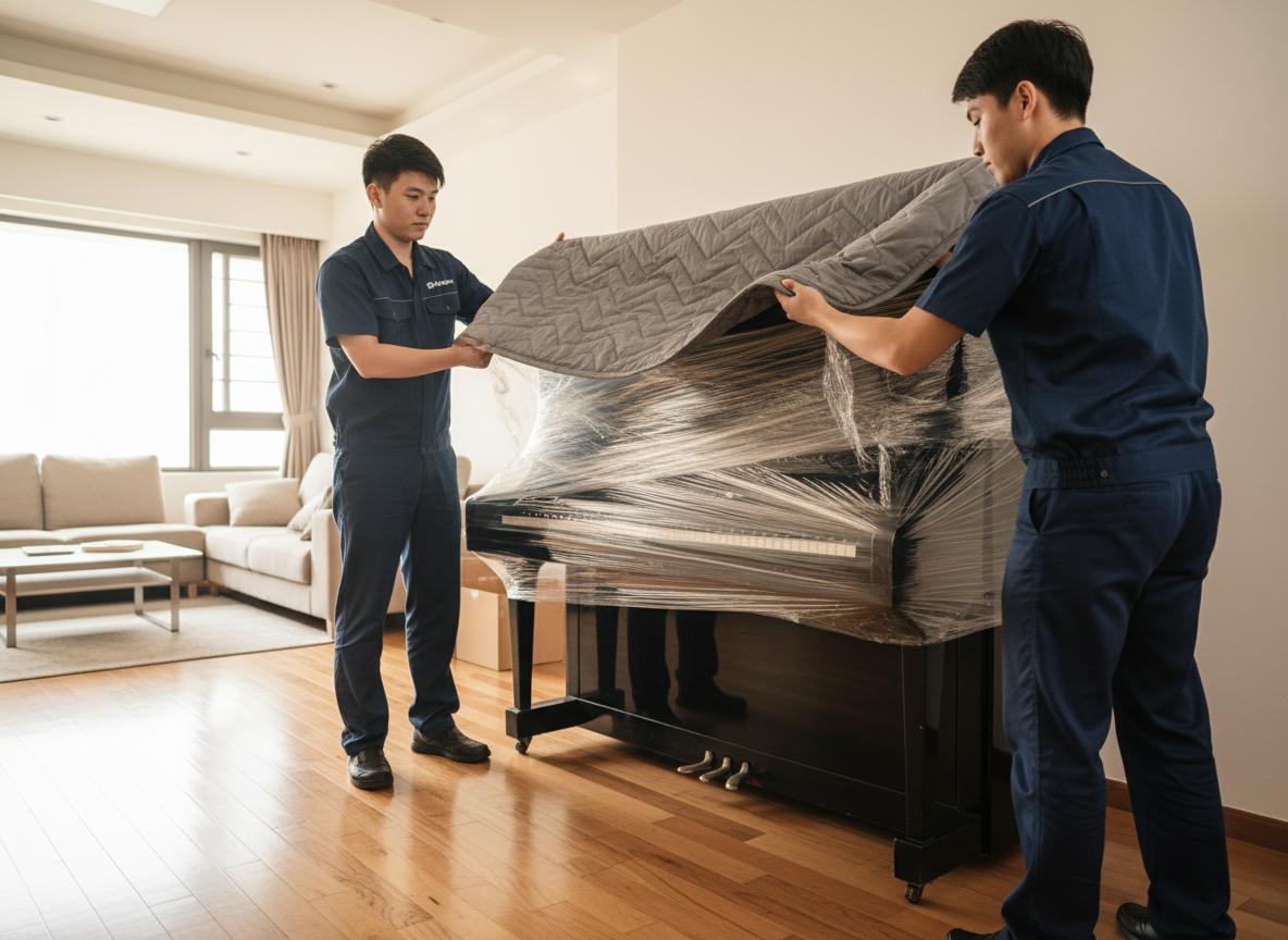 鋼琴載運及包裝防護